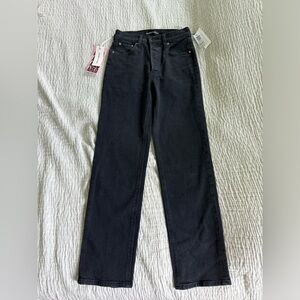 The Arlo High-rise Straight Black Jeans 28L size 24